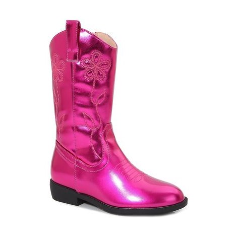Look 022: pink metallic western boot