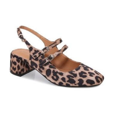 Look 032: leopard Mary Jane block heel