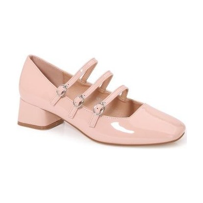 Look 036: pink double-strap Mary Jane