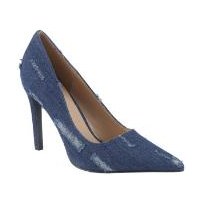 Look 063: denim pointed stiletto pump