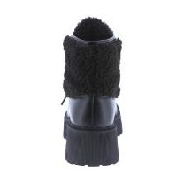 Look 072: black knit-cuff ankle boot
